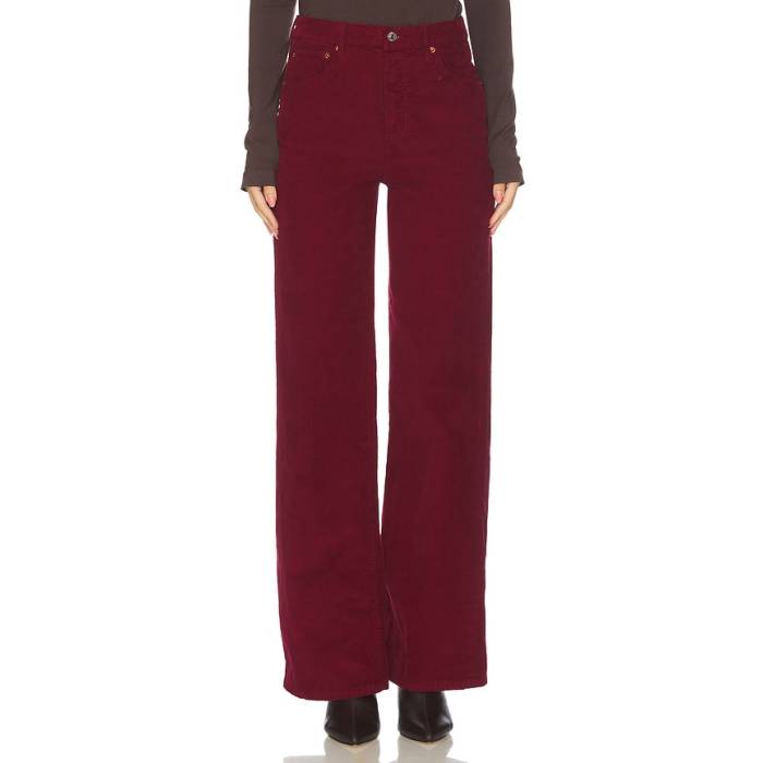 Re/Done 【 High Rise Wide Leg Jeans Women Beet Cord 】 ご機嫌 ライズ デニム レディース