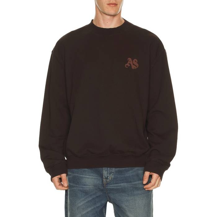オールセインツ Allsaints 【 Icon Crew Neck Sweatshirt Men Plum Brown 】 アイコン 労働者の一団 汗水 調教師 メンズ 赤銅色 赤銅色