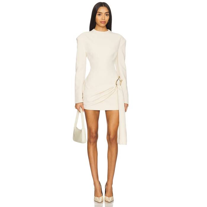 ライオネス Lioness 【 Martini Long Sleeve Mini Dress Women Eggnog 】 Sleeve 衣袂 御召しもの レディース