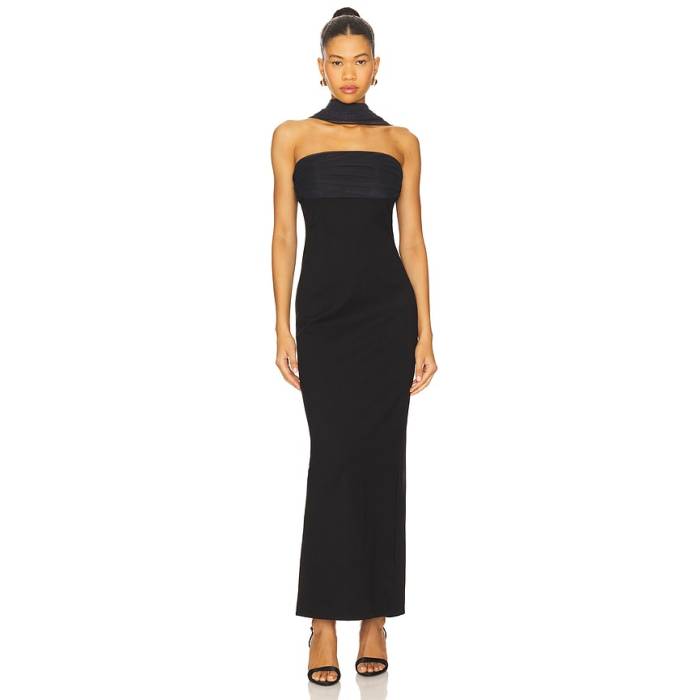 Superdown 【 Tierra Maxi Dress Women Black 】 お召しもの レディース 黒いこと 黒いこと