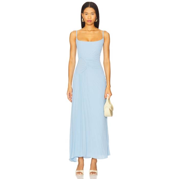 Georgia Hardinge 【 The Tide Floorlength Dress Women Pale Blue 】 御召しもの レディース 青碧 青碧
