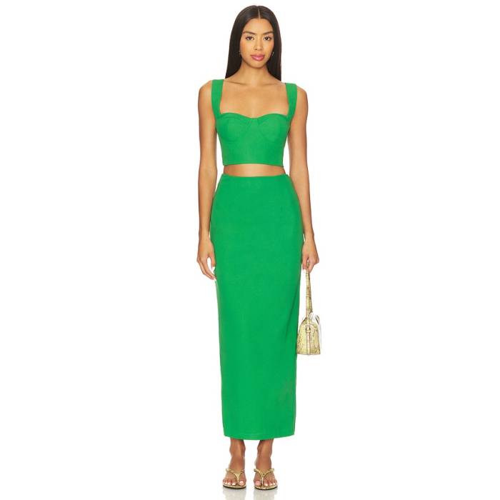 Superdown 【 Veneda Skirt Set Women Kelly Green 】 レディース green 緑・緑であること