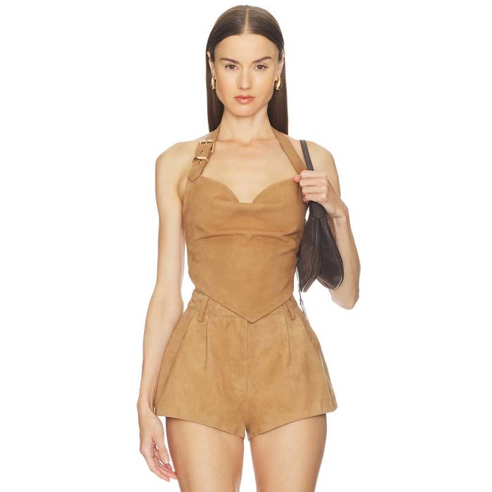 Retrofete 【 Windsor Suede Top Women Caramel 】 スエード・スウェード レディース