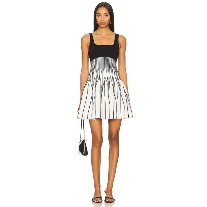 Simkhai 【 Cynder Mini Dress Women Black Multi 】 御召しもの レディース 黒いこと 黒いこと