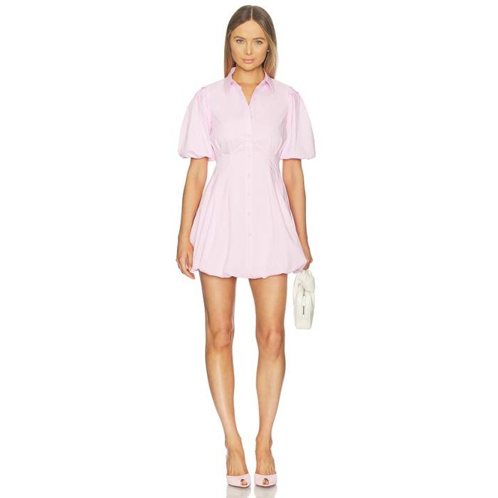Simkhai 【 Cleo Balloon Pintuck Mini Dress Women Tulip 】 御召しもの レディース