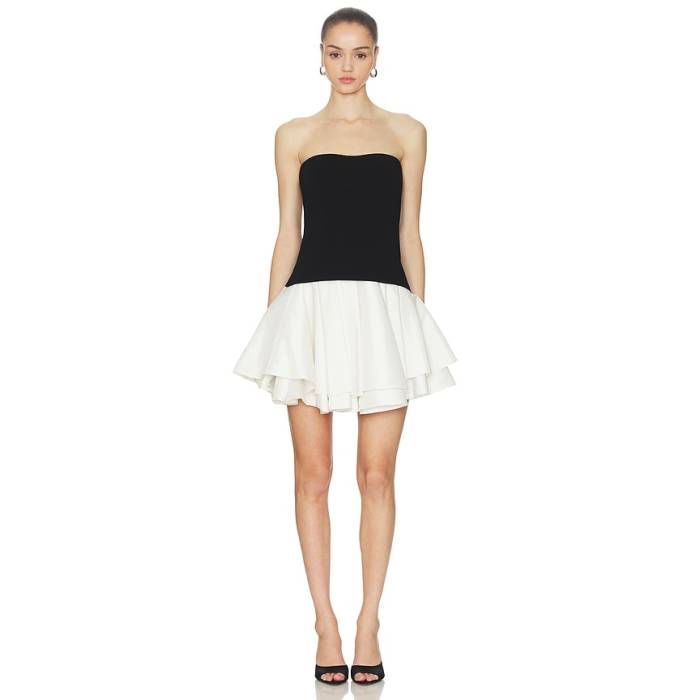 Simkhai 【 Isabelle Strapless Mini Dress Women Black Multi 】 お召しもの レディース 黒いこと 黒いこと