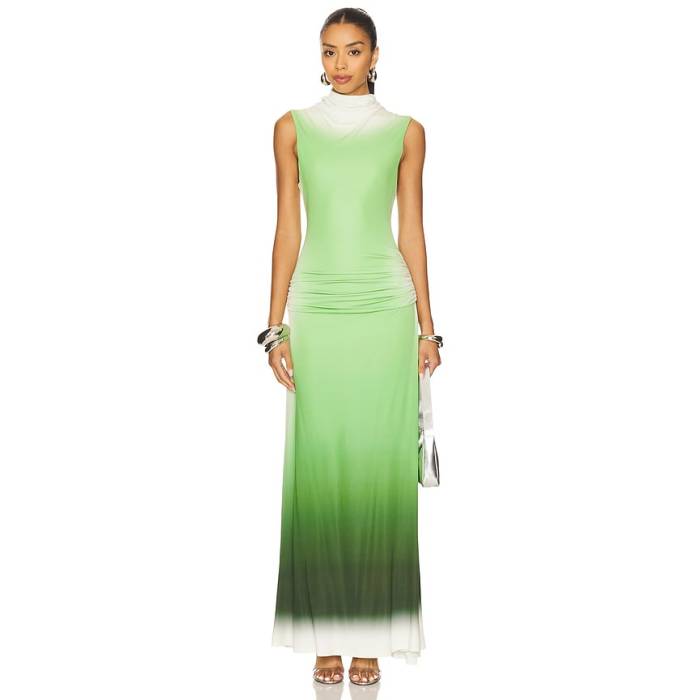Simkhai 【 Aldina Sleeveless Midi Dress Women Chromatic Vine 】 Sleeveless ノン衣袂 御召しもの レディース