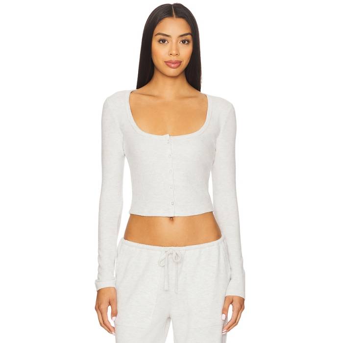 Wellbeing + Beingwell 【 Ellis Cardigan Women Light Grey Heather 】 カーディガン レディース 灰色 グレー heather ヘザー|スニケス