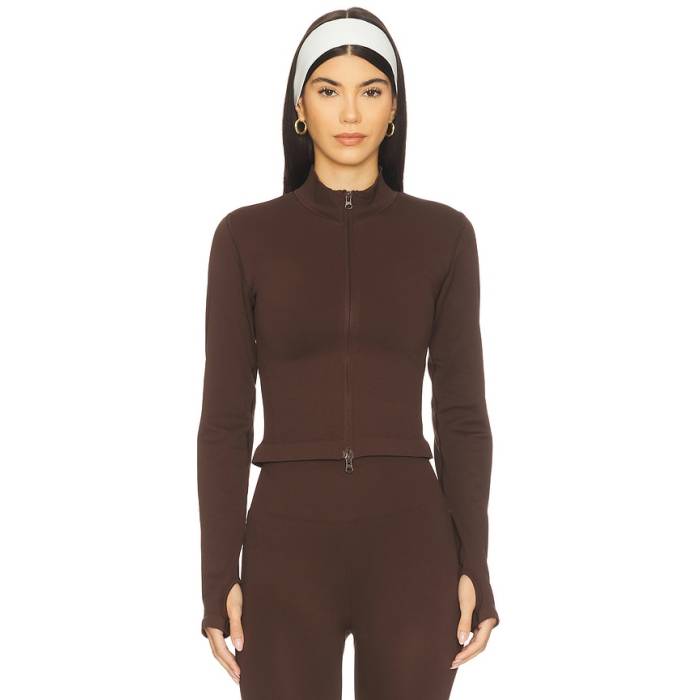 Wellbeing + Beingwell 【 Spencer Seamless Jacket Women Hot Fudge 】 Jacket ジャケット レディース｜スニケス
