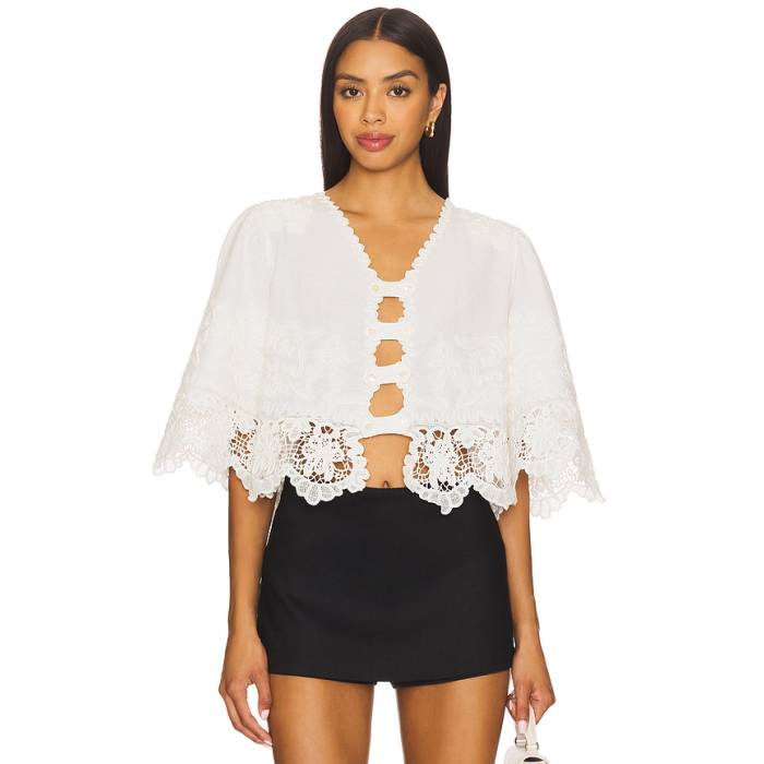 Sea 【 Iyla Soutache Top Women White 】 レディース 白いこと 白いこと