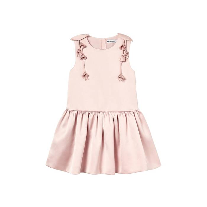 Self-Portrait 【 Kids Satin Sleeveless Flower Dress Girls Pink 】 サテン Sleeveless ノンスリーブ ドレス ジュニア キッズ pink ピンク|スニケス
