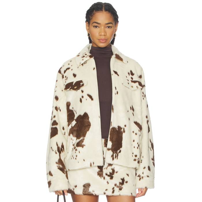 Lovers And Friends 【 Nash Jacket Women Cow Print 】 Jacket ジャケット レディース｜スニケス