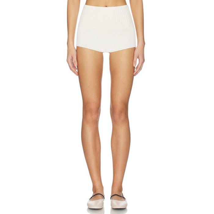 Lovers And Friends 【 Lanney Knit Mini Short Women Ivory 】 編み物 レディース 象牙色 パンツ-レディースファッション