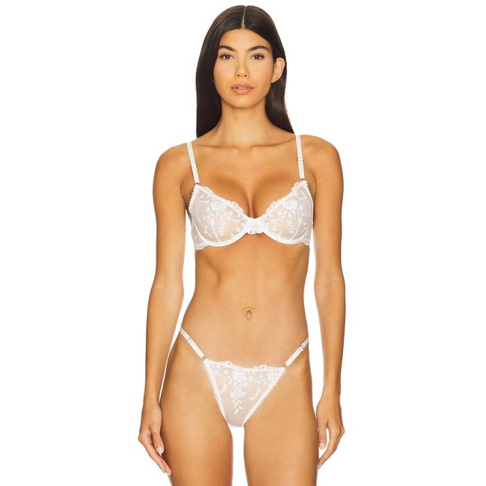Kat The Label 【 Nicolette Underwire Bra Women White 】 レディース 白いこと 白いこと