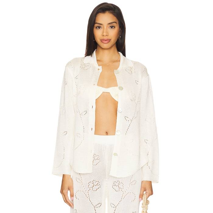 Calle Del Mar 【 Ivy Long Sleeve Shirt Women Natural 】 Sleeve 衣袂 レディース 自然的