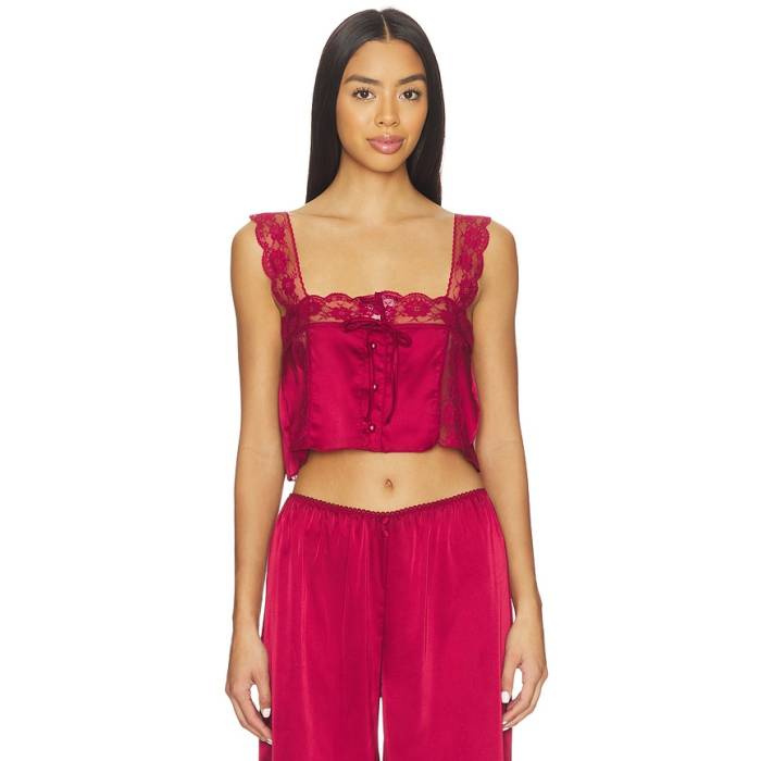 Kat The Label 【 Cindy Camisole Top Women Rhubarb 】 レディース