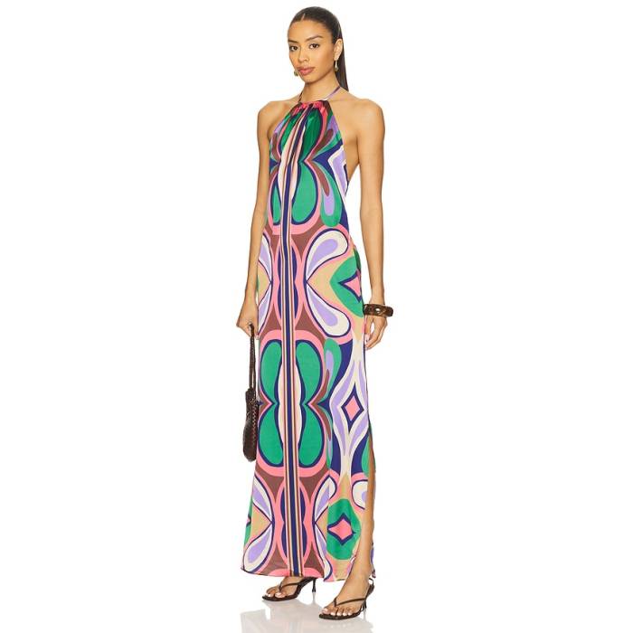 Misa Los Angeles 【 Samantha Dress Women Butterfly Mirror 】 お召しもの レディース