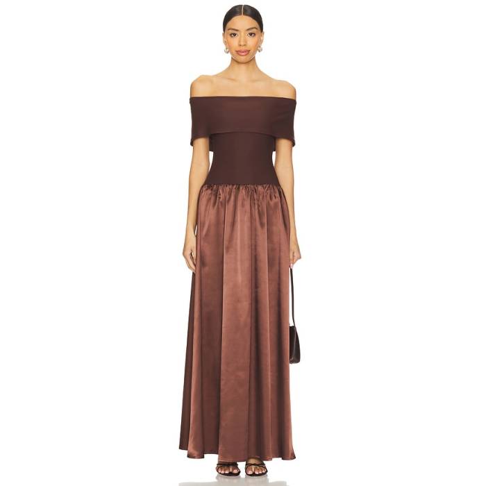 All The Ways 【 Jolie Maxi Dress Women Brown 】 お召しもの レディース 赤銅色 赤銅色
