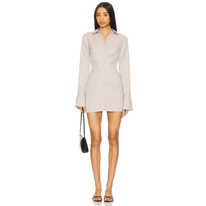 All The Ways 【 Belina Mini Dress Women Grey 】 御召しもの レディース 薄墨色 薄墨色