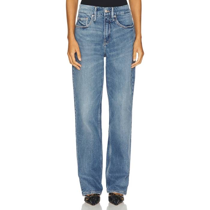好ましいアメリカン Good American 【 Good 90S Straight Leg Jeans Women Indigo575 】 デニム レディース