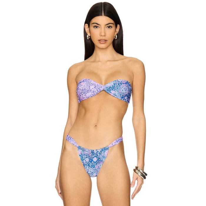 クラニ キニス Kulani Kinis 【 Twist Bandeau Bikini Top Women Lilac Moon 】 レディース