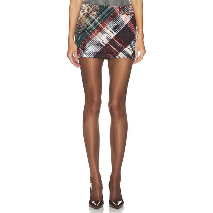 Missoni 【 Mini Skirt Women Green \u0026Amp; Red Tones 】 ミニスカート レディース green 緑・緑であること Red 赤・赤いこと
