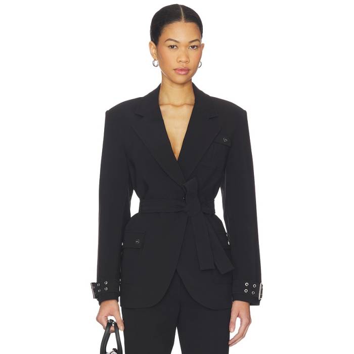 ガニー Ganni 【 Future Twill Suitng Blazer Women Black 】 ブレイザー レディース 黒いこと 黒いこと