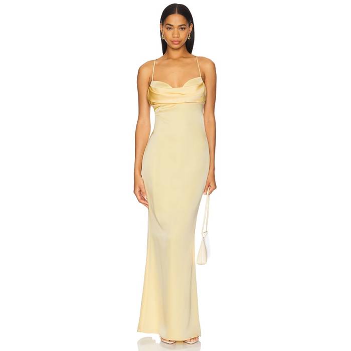 Katie May 【 Tara Gown Women Butter Yellow 】 レディース yellow 黄味がかった・黄色