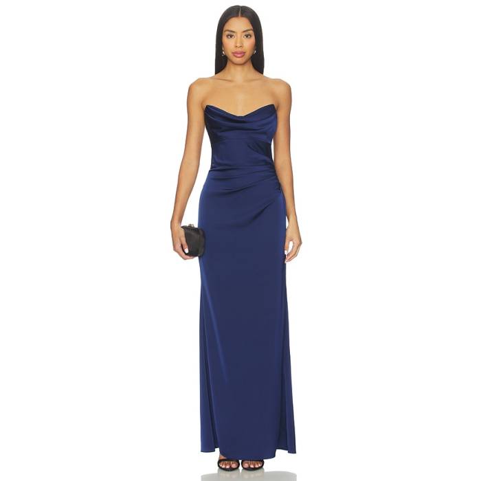 Katie May 【 X Revolve Taylor Gown Women Navy 】 レディース 紺色 米国海軍