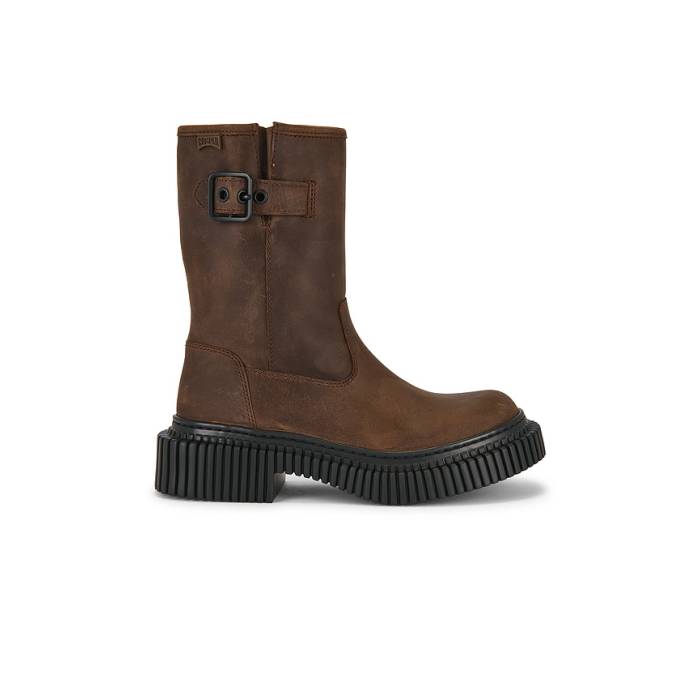 カンペール Camper 【 Pix Berlin Boot Women Brown 】 ブーツ レディース 赤銅色 赤銅色