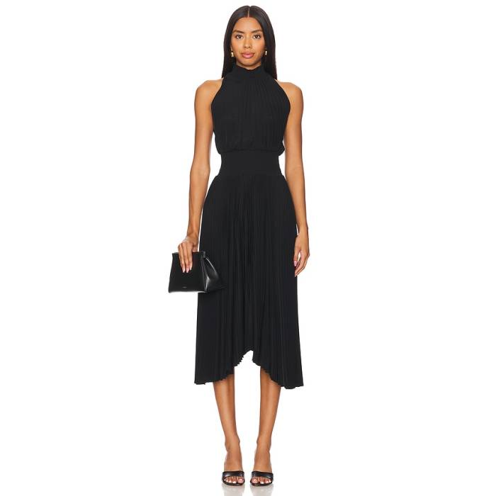 エーエルシー A.l.c. 【 Renzo Dress Women Black 】 レンゾ 御召しもの レディース 黒いこと 黒いこと