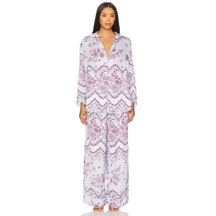 フリーピープル Free People 【 X Intimately Dreamy Days Pajama Set In Ice Combo Women Ice Combo 】 レディース