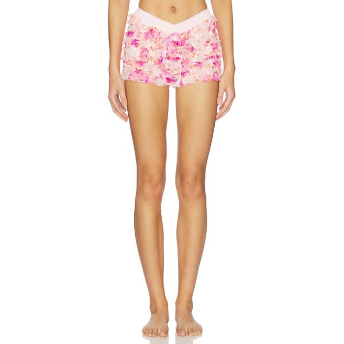 フリーピープル Free People 【 X Intimately Feeling For Lace Printed Short Women Petal Pink Combo 】 レディース pink サクラ色
