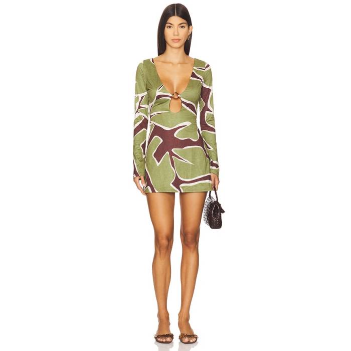 セブンワンダー Seven Wonders 【 Eternity Sleeved Mini Dress Women Alessandra Green 】 御召しもの レディース green 緑・緑であること