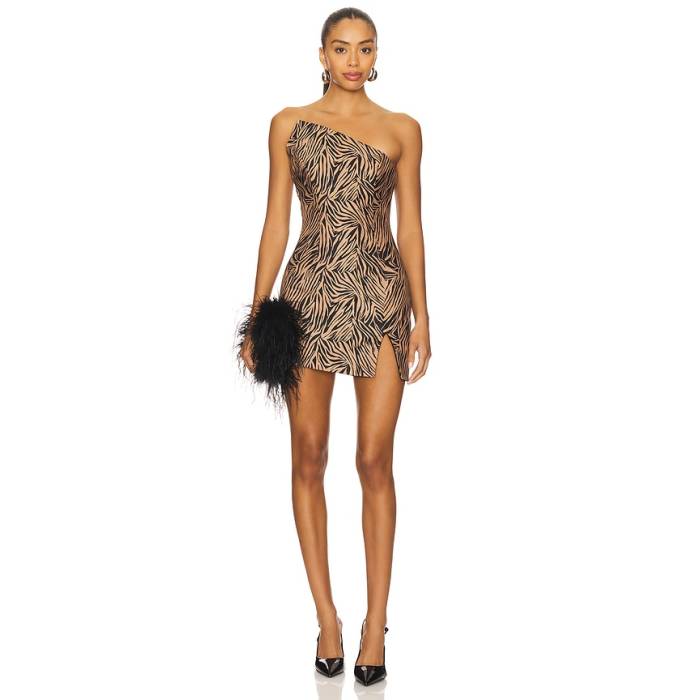 Zuleyha Kuru 【 Veralya Dress Women Black \u0026Amp; Copper 】 お召しもの レディース 黒いこと 黒いこと 銅色 コッパー