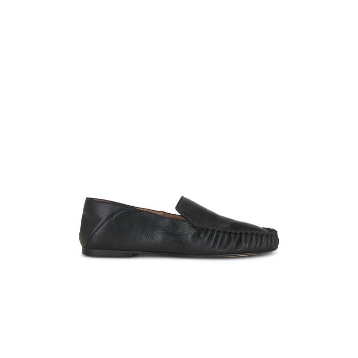 Flattered 【 Bon Bon Loafer Women Black 】 置き目毛皮 シューズ レディース 黒いこと 黒いこと