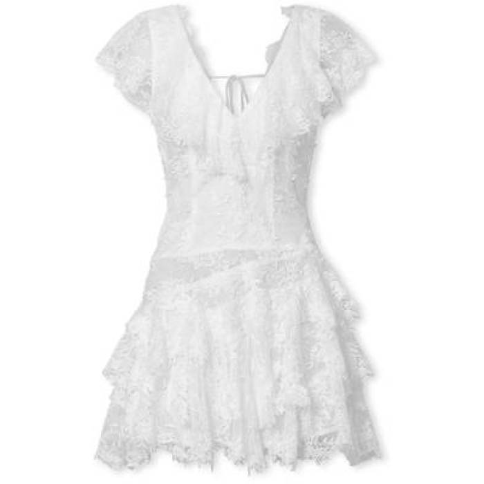 Tularosa 【 Kelsie Mini Dress Women Ivory 】 お召しもの レディース 象牙色