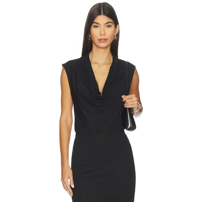 Anine Bing 【 Jeanette Bodysuit Women Black 】 上半身背広 レディース 黒いこと 黒いこと