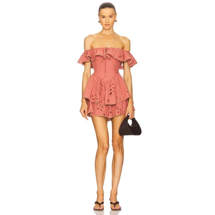 Saylor 【 Megara Romper Women Dusty Rose 】 ロンパース レディース Rose さくら色