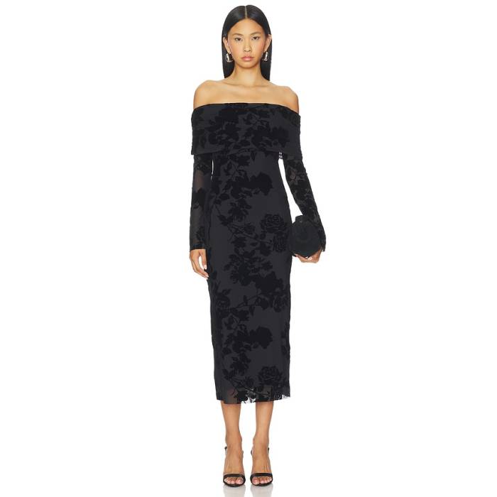 Afrm 【 Cornelia Flock Mesh Dress Women Cascade Rose 】 ドレス レディース カスケード Rose ローズ|スニケス