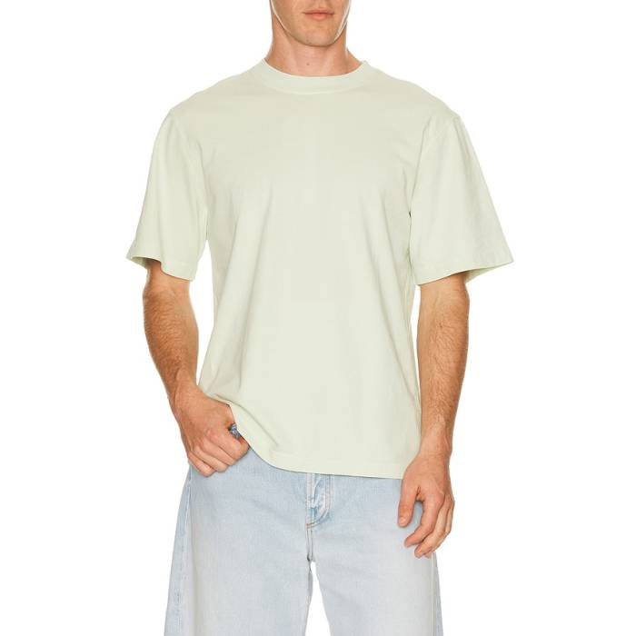 Agolde 【 Asha Mock Neck Tee Men Mint Cream 】 Tシャツ メンズ クリーム｜スニケス