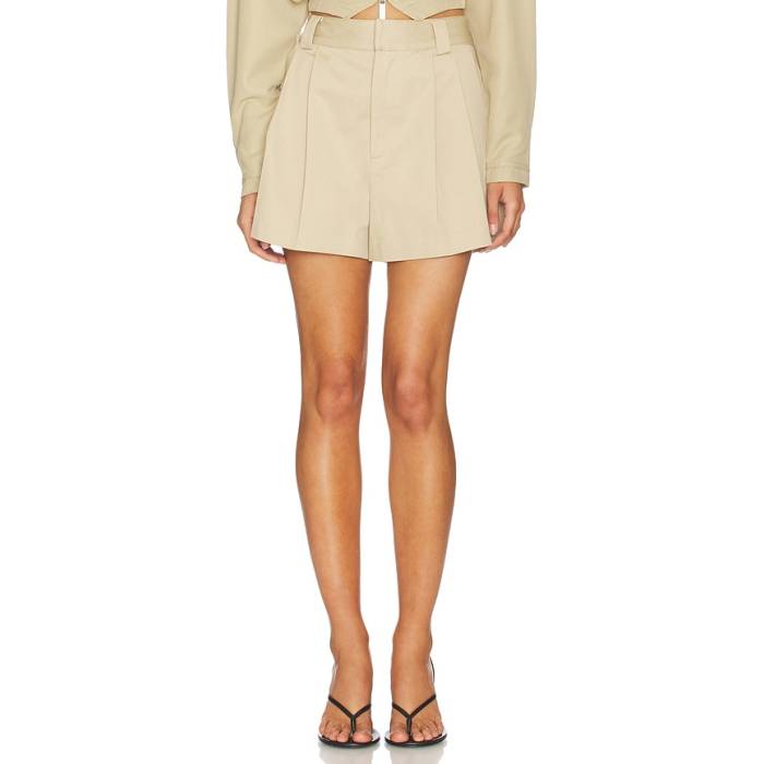 Elodie The Label 【 Valeska Shorts Women Khaki 】 さる股引き レディース カーキ