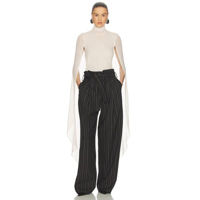 Helsa 【 Georgette Cape Top Women Ivory 】 レディース 象牙色