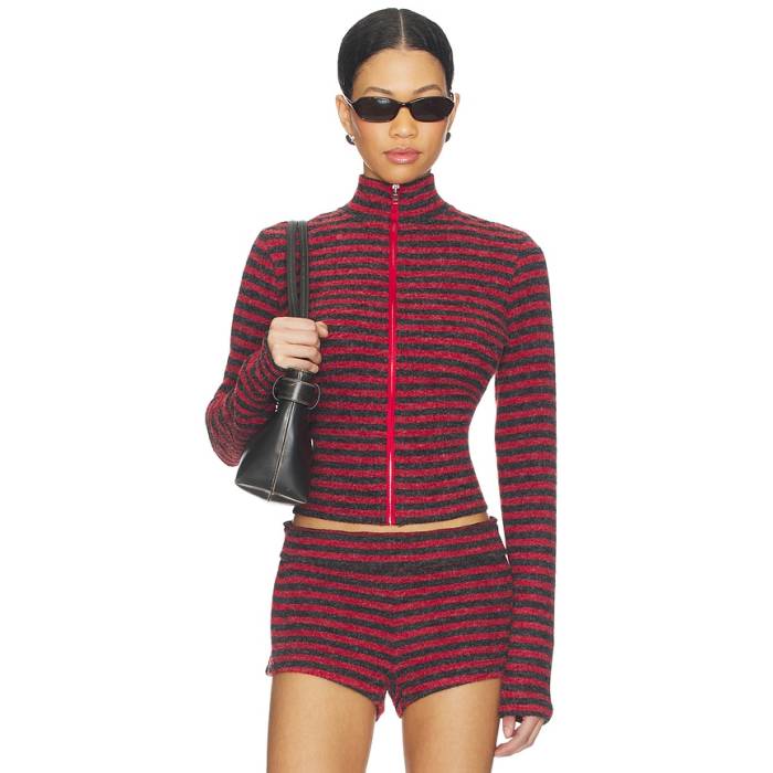 ライオネス Lioness 【 Apex Jacket Women Crimson Stripe 】 Jacket ジャケット レディース クリムゾン Stripe ストライプ|スニケス
