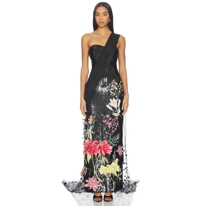 Afew Rahul Mishra 【 Saree Gown Women Black 】 レディース 黒いこと 黒いこと