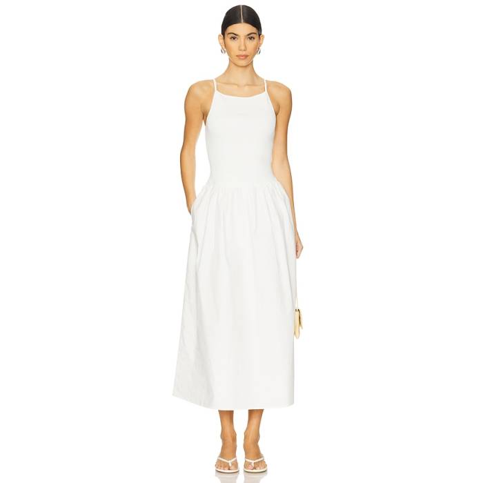 Shona Joy 【 Aliah High Neck Midi Dress Women Ivory 】 御機嫌 お召しもの レディース 象牙色