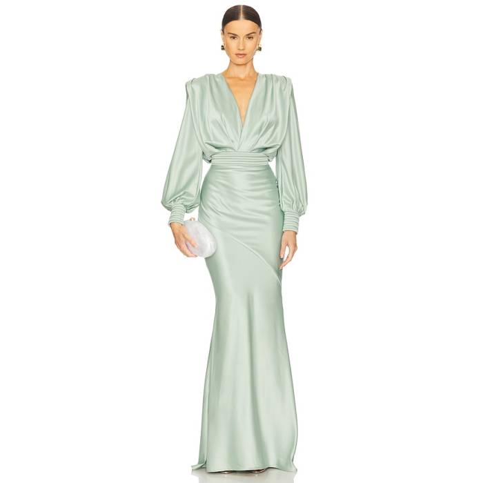 Zhivago 【 Betsy Long Dress Women Sage 】 御召しもの レディース