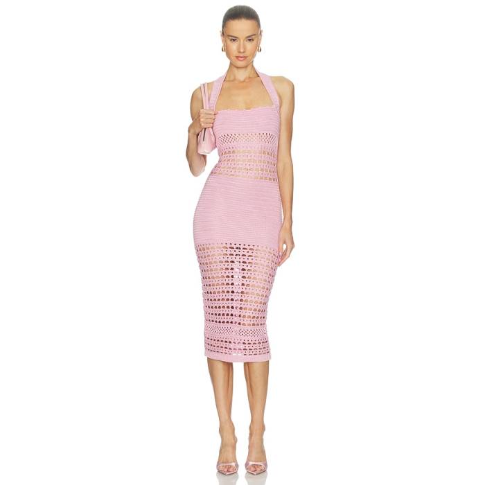 Retrofete 【 Jaycee Dress Women Metallic Flamingo 】 御召しもの レディース