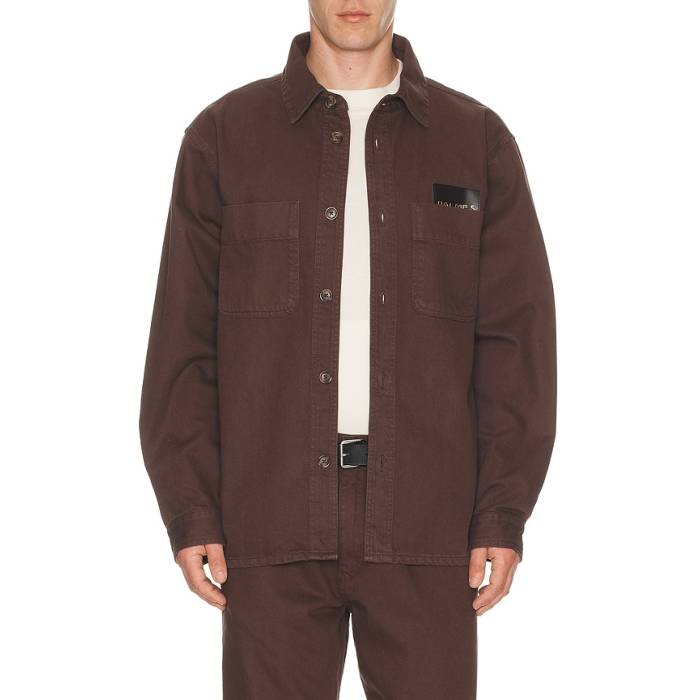 Palmes 【 Coarse Overshirt Men Brown 】 メンズ 赤銅色 赤銅色