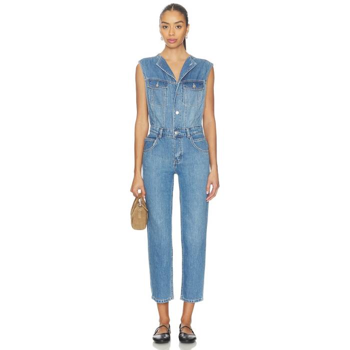 フリーピープル Free People 【 X We The Free All You Need Denim Coverall In Bea Blue Women Bea Blue 】 無償性 ジーンズ 青味 青み レディース 青味 青み